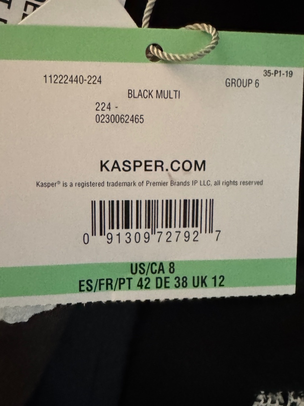 NWT (8) KASPER Contrast Trim Tweed Jacket - Picture 5 of 8